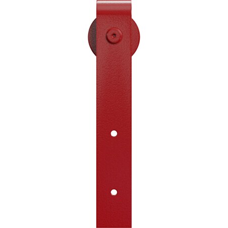 Ekena Millwork Premium J-Strap Roller Hanger w/ Bolts for Barn Door for 1 3/4" Doors, Regal Red GB60014RRR